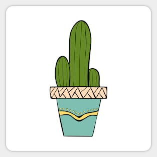 Cactus vector illustration. Hand drawn. Cactus plants nature element Sticker